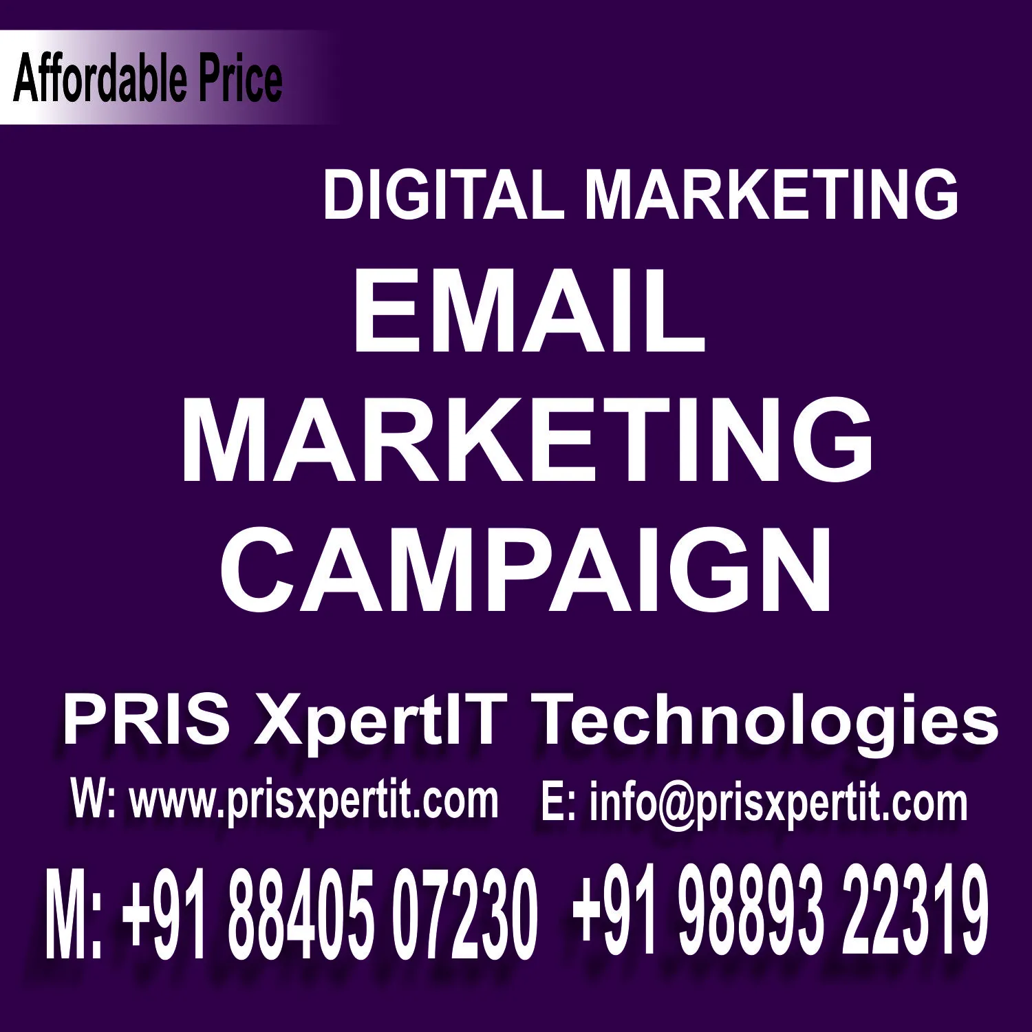 Bulk Email Digital Marketing Company Developer in Prayagraj, Bulk Email Digital Marketing Company in Allahabad, PRIS XpertIT, PRIS XpertIT Technologies