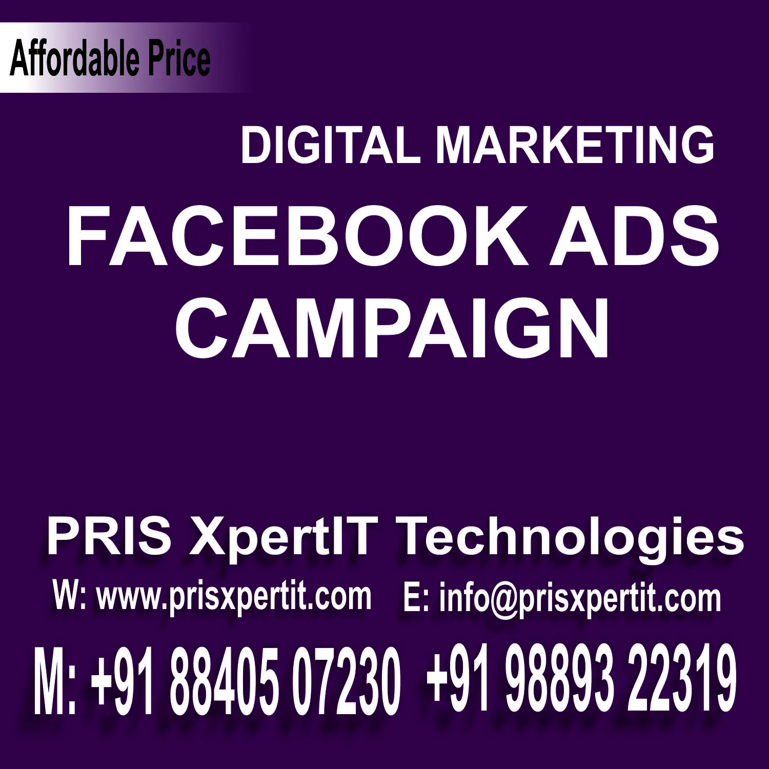 Facebook Ads Digital Marketing Company Developer in Prayagraj, Facebook Ads Digital Marketing Company in Allahabad, PRIS XpertIT, PRIS XpertIT Technologies