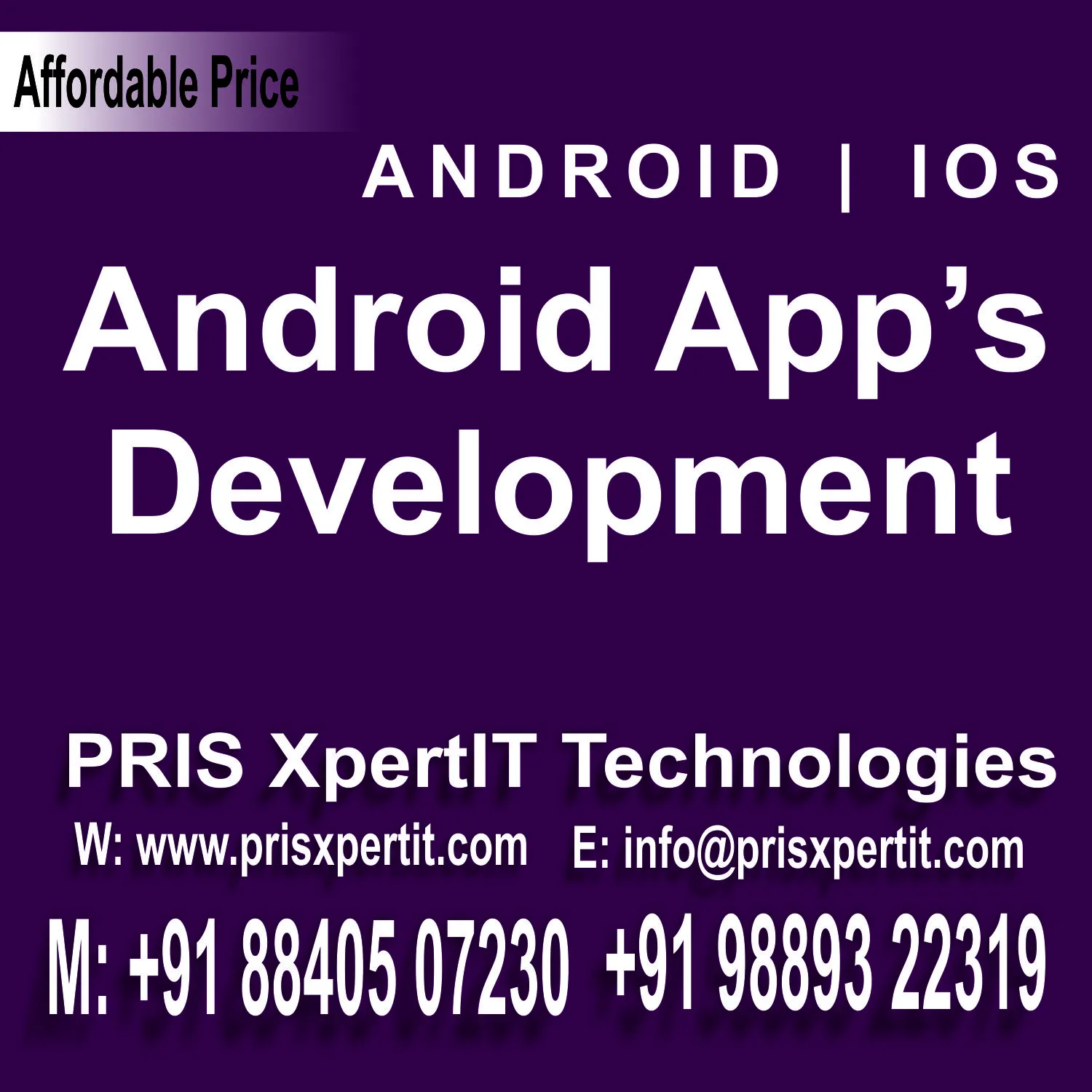 Mobile App Developer in Prayagraj, Mobile App Developer in Allahabad, PRIS XpertIT, PRIS XpertIT Technologies